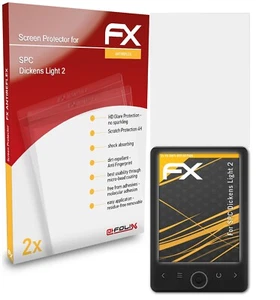 atFoliX 2x Film Protection d'écran pour SPC Dickens Light 2 mat&antichoc - Photo 1/8