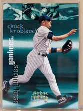 1999 Skybox Thunder RAVE #25 Chuck Knoblauch Yankees RARE PARALLEL /150