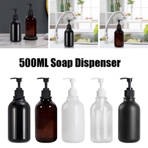 1 Stück 500 ml Leere Pumpe Seifenspender Shampoo Conditioner Duschgel Flaschen - Picture 1 of 27