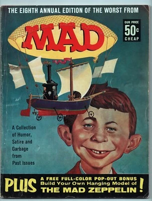RARE! MAD Magazine 8th Annual Edition Of The Worst from MAD  Zeppelin Attached! - Image 1 of 3