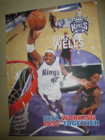 BONZI WELLS NBA Sacramento Kings Handout Poster 2006 Cover
