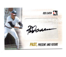 2013 In The Game Past, Present and Future Rod Carew Autograph Angels, Twins HOF