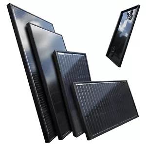 Solarpanel Solarmodul Monokristallin 12V 100 130 150W schwarz Black MünchenSolar - Bild 1 von 16