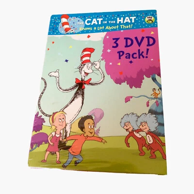 3 FOR 1 Dr Seuss!! The Cat in the Hat 3 DVD Pack!! Brand New Sealed - Image 1 of 2