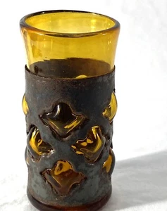 MCM Brutalist Imprisoned Caged Double Shot Glass Felipe Derflingher - Picture 1 of 4