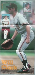 1989 WILL CLARK (SAN FRANCISCO GIANTS) PINUP POSTER - Picture 1 of 1