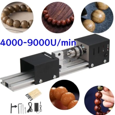 Mini Drehmaschine Metalldrehmaschine Drehbank Poliermaschine Tischdrehbank 96W - Bild 1 von 4