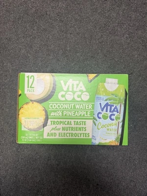 Vita Coco Coconut Water Naturally Hydrating Pineapple Drink Pack of 12 - Image 1 of 2