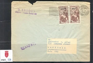 PHT_128 TRIEST. Schön frankierter Brief 1953 mit zwei 6 Lire ITALIA AL LAVORO - Bild 1 von 1
