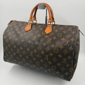 LOUIS VUITTON Speedy 40 Hand Bag Boston M41522 Monogram - Picture 1 of 19