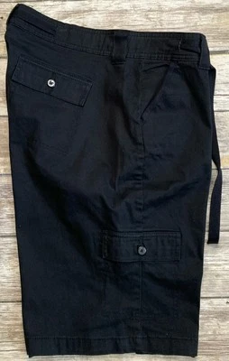 Bermudas para mujer RIDERS con cordón cintura negras elásticas 11" talla 18 Foto 1 de 4