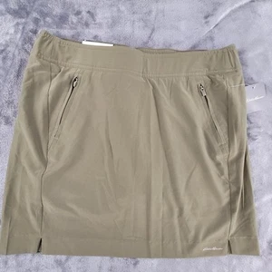 Eddie Bauer Spindrift Skort piccolo verde oliva escursionismo viaggio asciugatura rapida - Foto 1 di 6