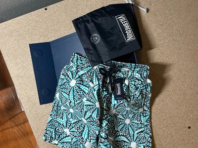 Nuevo con etiquetas 100% Auténtico Bañador Vilebrequin Niños BLEU MARINE (8 ANS) con Caja y Bolso Foto 1 de 4