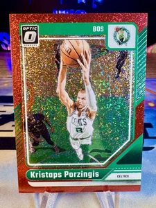 2024-25 Kristaps Porzingis Panini Donruss Optic Red Glitter /75 #94 Celtics - Picture 1 of 2