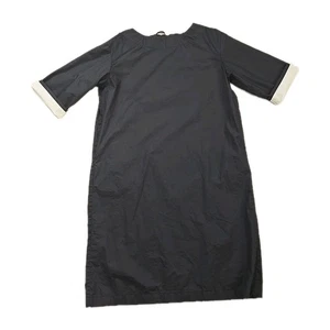NICO NICHOLSON & NICHOLSON black 100% Cotton boxy lagenlook Dress Sz 36 Medium - Picture 1 of 10