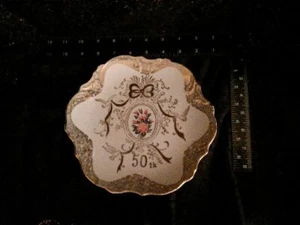 50th ANNIVERSARY/BIRTHDAY PLATE by Enesco -Wall Hanger Gift See Description Read - Picture 1 of 4