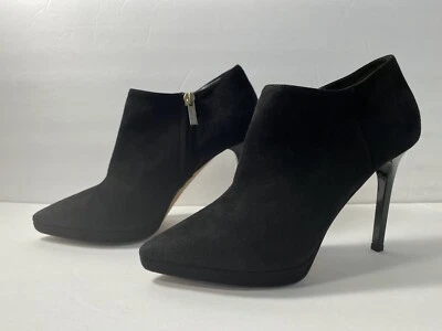 Jimmy Choo Botines Botín Tacones Gamuza Negro 37.5/7 Foto 1 de 4