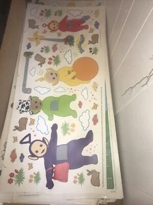 Teletubbies Priss Prints Rare Jumbo Stick Ups Wall Decals Nursery - Picture 1 of 4
