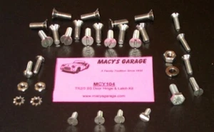 Kit de hardware de bisagra y pestillo de puerta Triumph TR2-3B MCY104 - Imagen 1 de 1