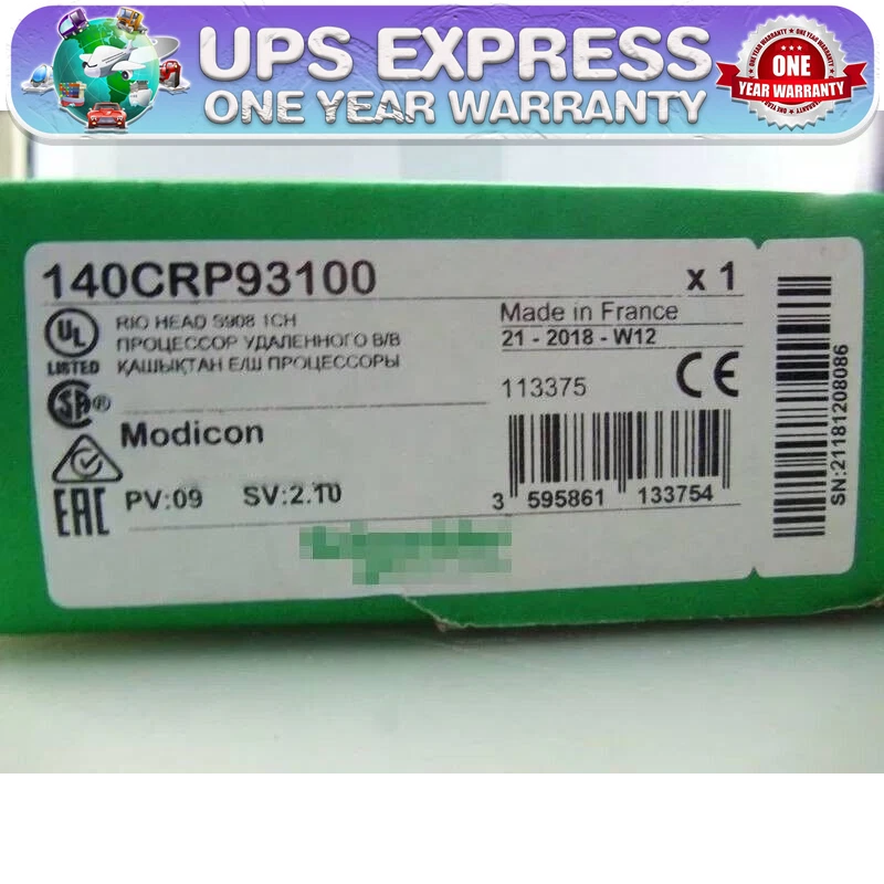 140CRP93100 Schneider  Modicon RIO Head Module 140CRP93100 SPOT GOODS #CG - Image 1 of 1