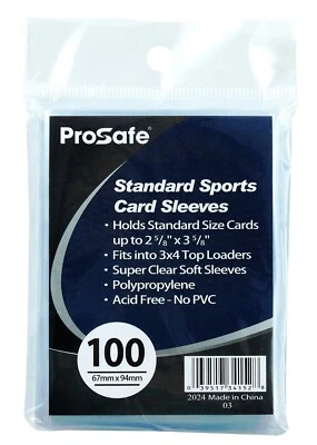 10000 Card Sleeves Protection 35pt onto Top Loader, Sports Trading Penny Sleeves - Image 1 of 4