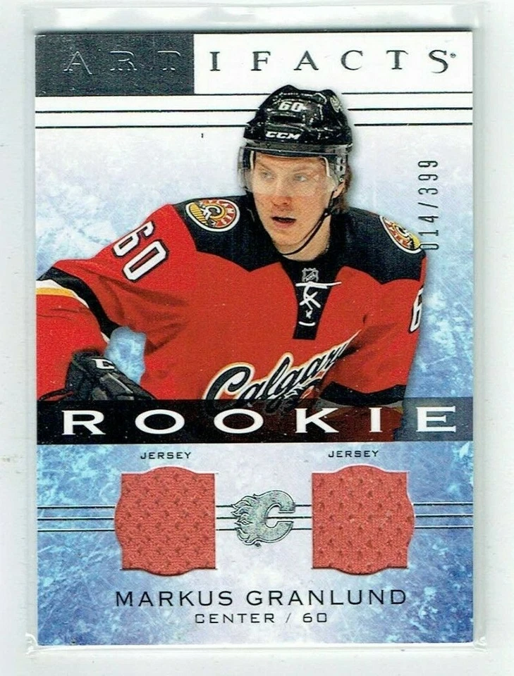 14-15 UD Upper Deck Artifacts  Markus Granlund  /399  Rookie  Dual Jerseys - Image 1 of 1