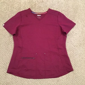 Scrubstar Scrub Top Womens Large Purple Ultimate Short Sleeve - Picture 1 of 10