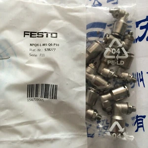10 STCK. NEU FESTO NPQH-L-M5-Q6-P10 (578277) Gewindegelenk Qualitätssicherung - Bild 1 von 1