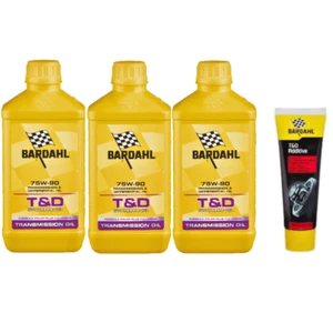3 LT OLIO BARDAHL TRASMISSIONI CAMBIO DIFFERENZIALE T&D 75W90 GL4 + ADDITIVO T&D - Foto 1 di 7