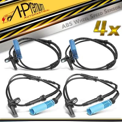 Sensor de velocidad de rueda ABS delantero y trasero 4 piezas para BMW E65 745i 750i 760Li Alpina B7 Foto 1 de 4
