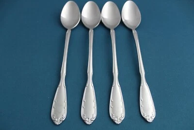 4 cucharas de té helado Noritake SERENATA 18/8 acero inoxidable Japón 7 3/8" Foto 1 de 4