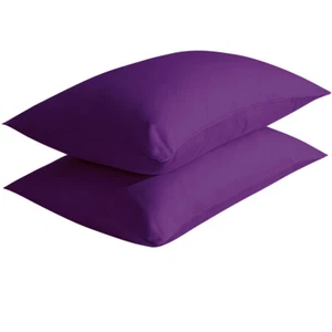 500 Thread Count Cotton Sateen Pillowcase Ultra Soft Breathable 2 Pack - Picture 1 of 26