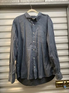 Buck Mason 100% Cotton One Pocket Shirt Button Down Blue Mens XLarge - Picture 1 of 8