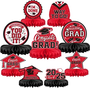 9PCS Graduation Party Decorations Class of 2025 Congrats Grad Table Centerpiece - Picture 1 of 12
