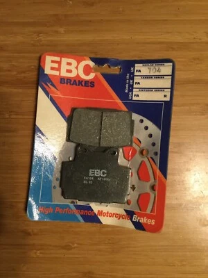 EBC 有机刹车片 #FA104 雅马哈 XJ600S Seca II/FZR400/FZ600/SRX250/SRX600 — 第 1/2 张图片