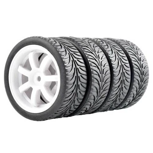 1/10 Onroad RC Räder Reifen für HPI RS4 Sprint2 Kyosho Pureten Fazer Fw05 Fw06 - Bild 1 von 1