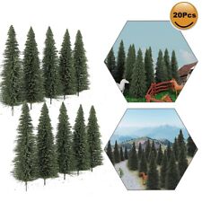 20pcs 12.5cm Model Pine Trees Deep Green Pines For O Scale Model Railroad Layout