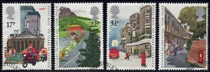 Gran Bretaña SC# 1111-1114 1985 - F VF - Royal Mail Service 350 aniversario - Usado - Imagen 1 de 2