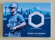 2023 Topps Update Shane McClanahan All-Star Stitches Relic Baseball Card