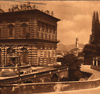 ITALY: 1928 Florence Palazzo Pitti con veduta Palzzo Vecchio  Posted 25c Slogan