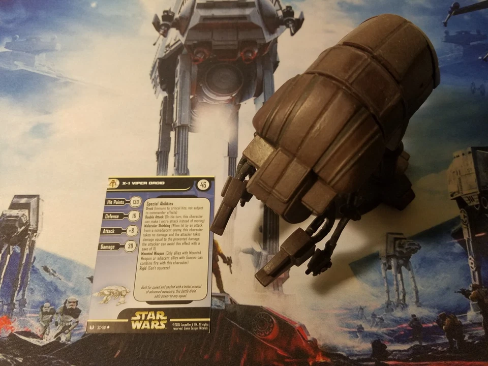 Star Wars Miniatures Universe 32 X-1 Viper Droid (HUGE) - Image 1 of 1