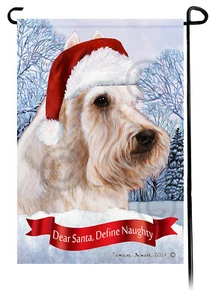 Dear Santa, Define Naughty Garden Flag - Wheaten Scottish Terrier 124A - Picture 1 of 1