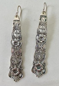 C G Hallberg Sterling Ohrringe 3" Schweden - Bild 1 von 2