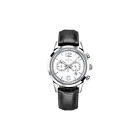 Mens Wristwatch VETTA CINEMATIQUE VW0121 Chrono Leather Black White Classic