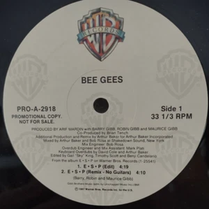 Bee Gees - E.S.P. - 12" - 1987 - Near Mint Vinyl = PROMO - HOUSE - Picture 1 of 2