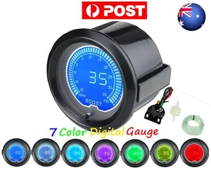 7 Color 2" 52mm Digital LED Display PSI Turbo Boost Gauge With Sensor Boat AUTO - Picture 1 of 8
