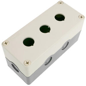 Caja de control de dispositivos eléctricos para 3 pulsadores o interruptores de