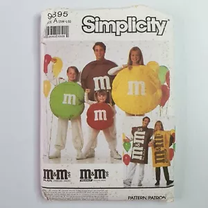 Simplicity 9895 Sewing Pattern Adults & Children Sz S-L m&ms Costume Uncut - Picture 1 of 2