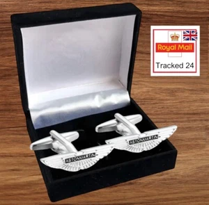 ASTON MARTIN Car Cufflinks SUIT Wedding Business Men’s GIFT IN CUFFLINK BOX UK - Picture 1 of 6