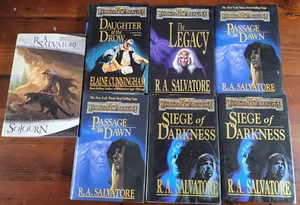 Forgotten Realms Book Bundle Hard Covers with Dust covers 7 Books - Picture 1 of 18